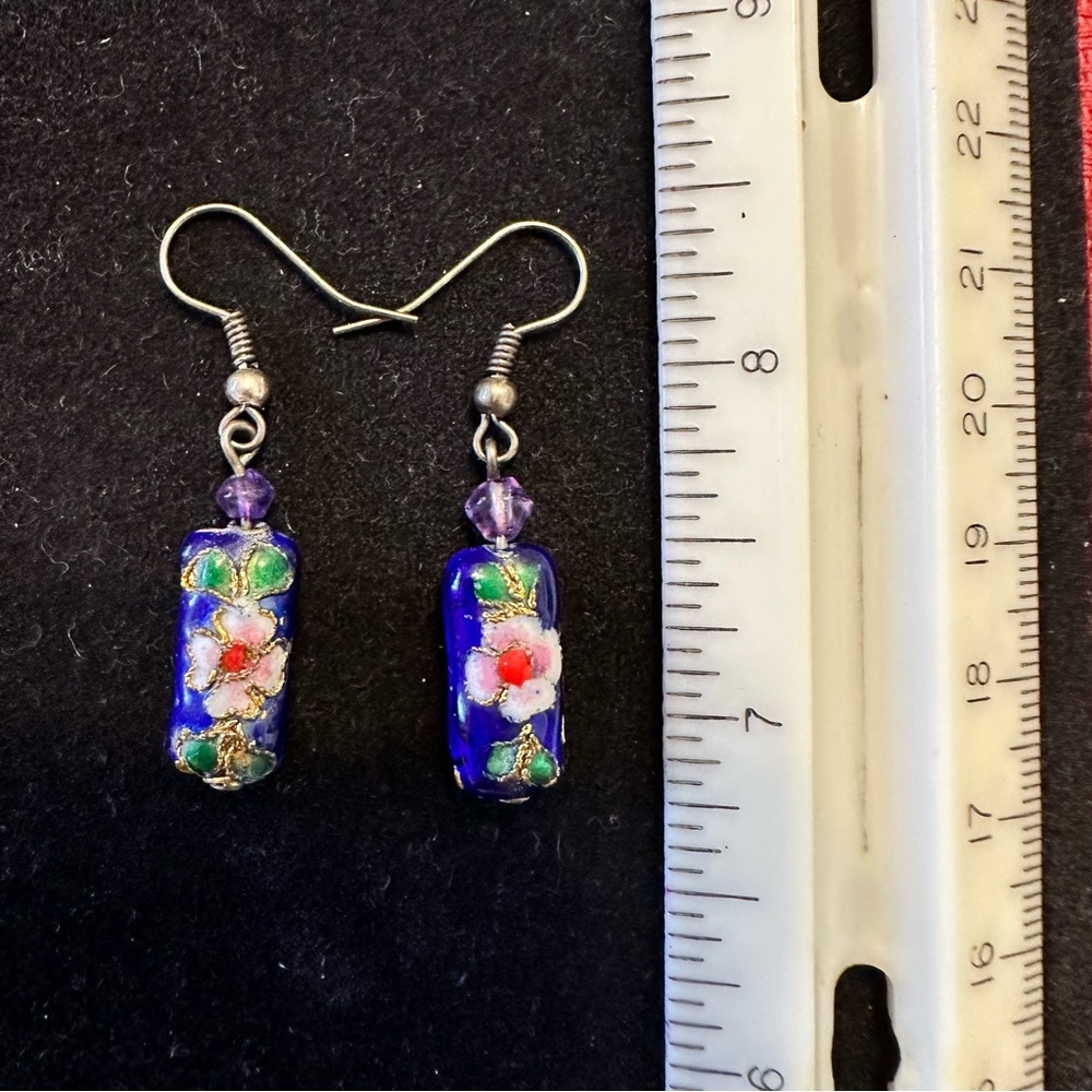 Glass earrings